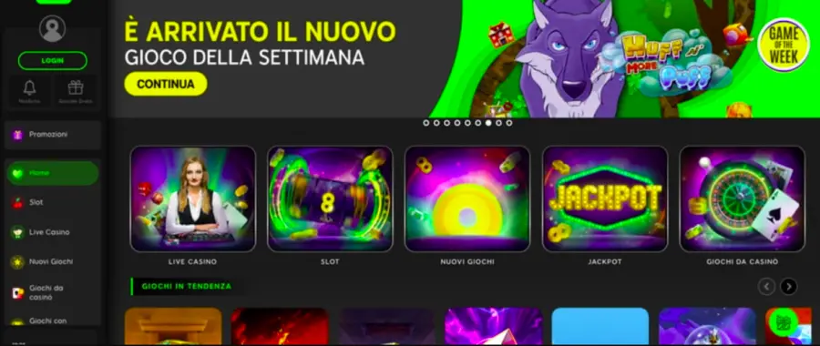 Online casino non aams main
